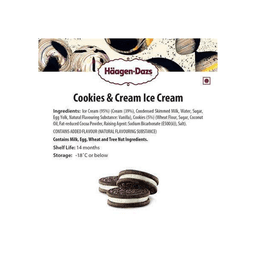 Haagen Dazs Cookies & Cream Ice Cream thumbnail 4