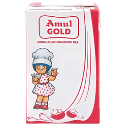 Amul Gold UHT Milk Tetra Pack thumbnail 1