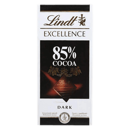 Lindt Excellence 85% Cocoa Dark Chocolate thumbnail 1