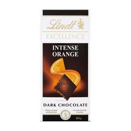 Lindt Excellence Orange Intense Dark Chocolate thumbnail 1