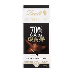 Lindt Excellence 70% Cocoa Dark Chocolate thumbnail 1