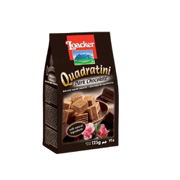 Loacker Quadratini Dark Chocolate Wafer Cubes thumbnail 1