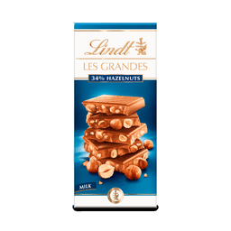 Lindt Les Grandes 34% Hazelnuts Milk Chocolate thumbnail 1
