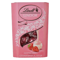 Lindt Lindor Strawberries Cream Cornet Chocolate Truffles thumbnail 1