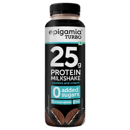 Epigamia Cookies & Creme Turbo 25G Protein Milkshake thumbnail 1
