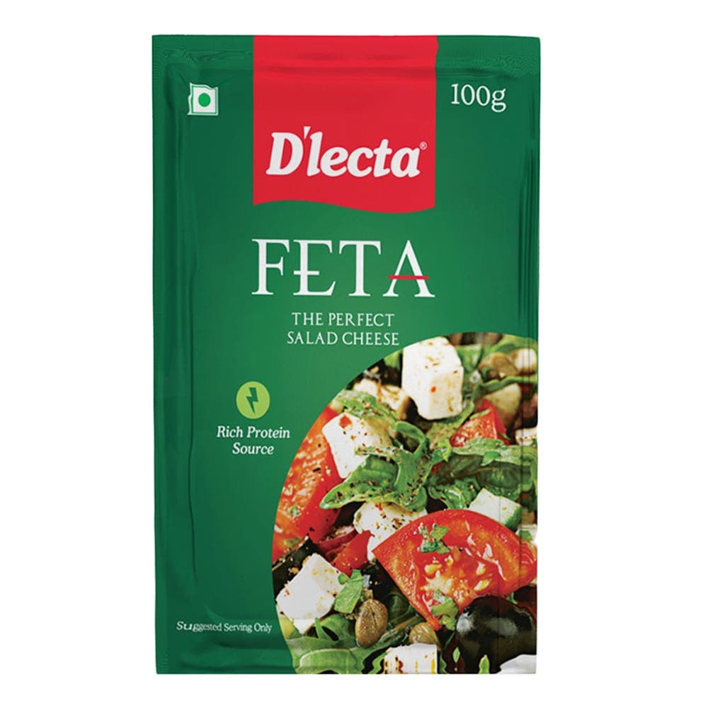D''lecta Feta Cheese Block Packet 1