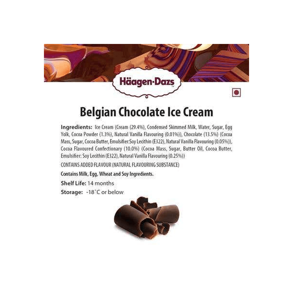 Haagen Dazs Ice Cream Belgian Chocolate 4