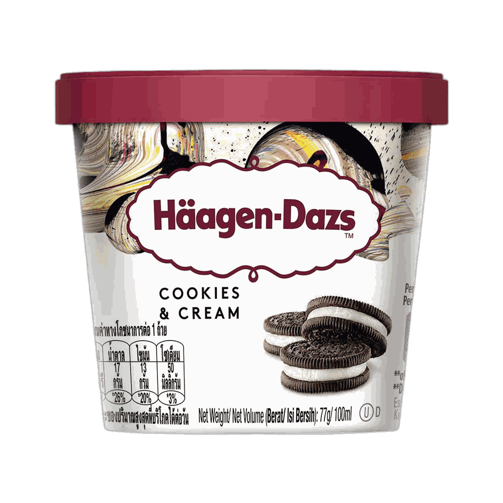 Haagen Dazs Cookies & Cream Ice Cream 1
