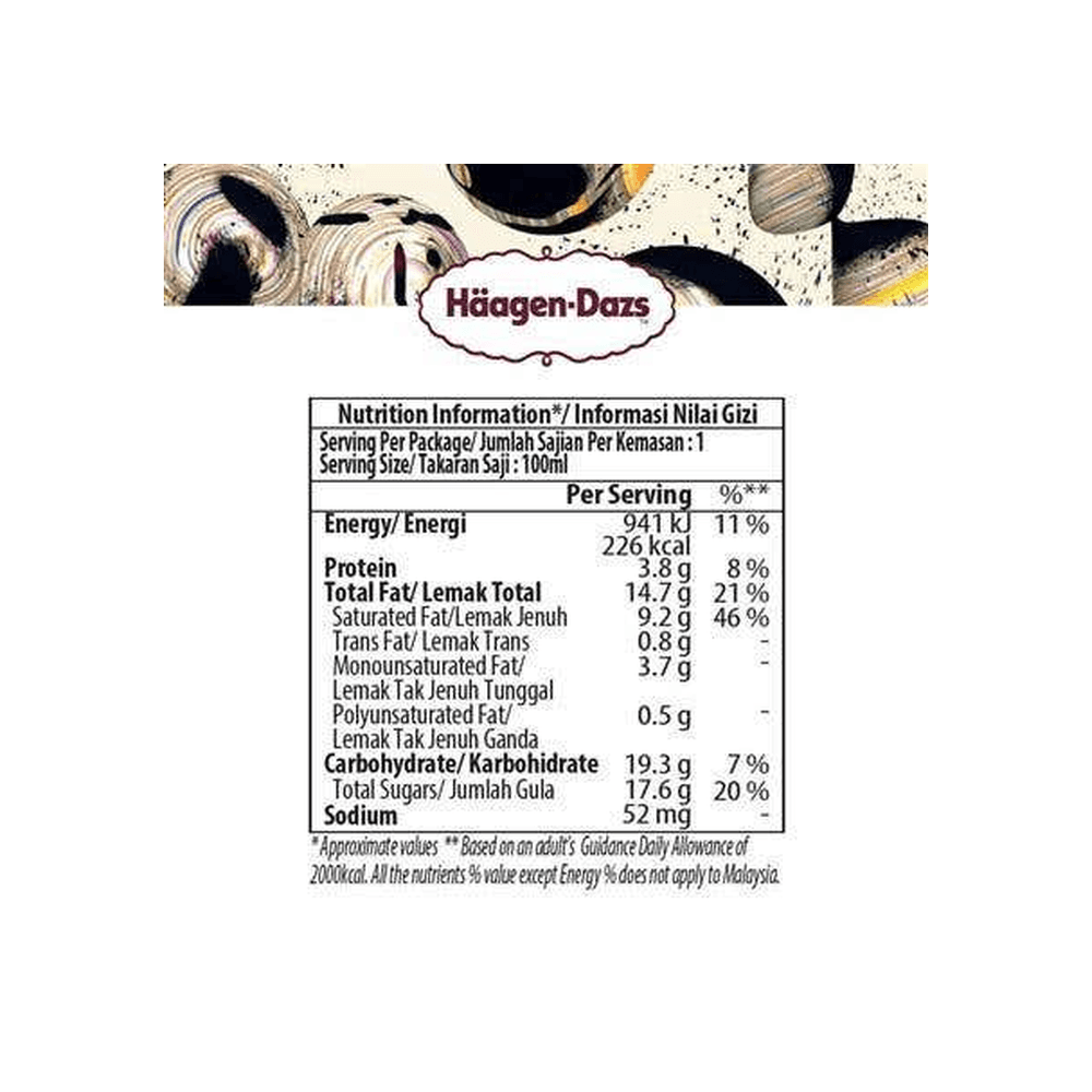 Haagen Dazs Cookies & Cream Ice Cream 5