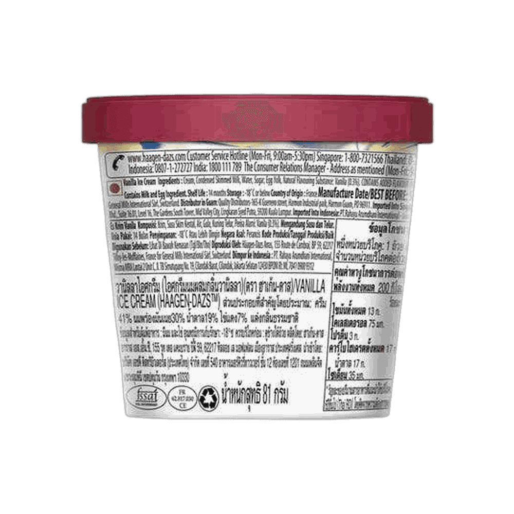 Haagen Dazs Vanilla Ice Cream 2