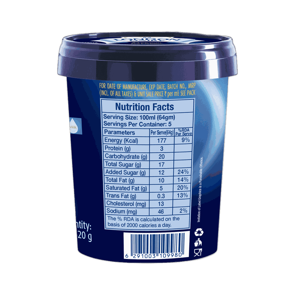 London Dairy Chocho Hazelnut Premium Ice Cream Tub 3