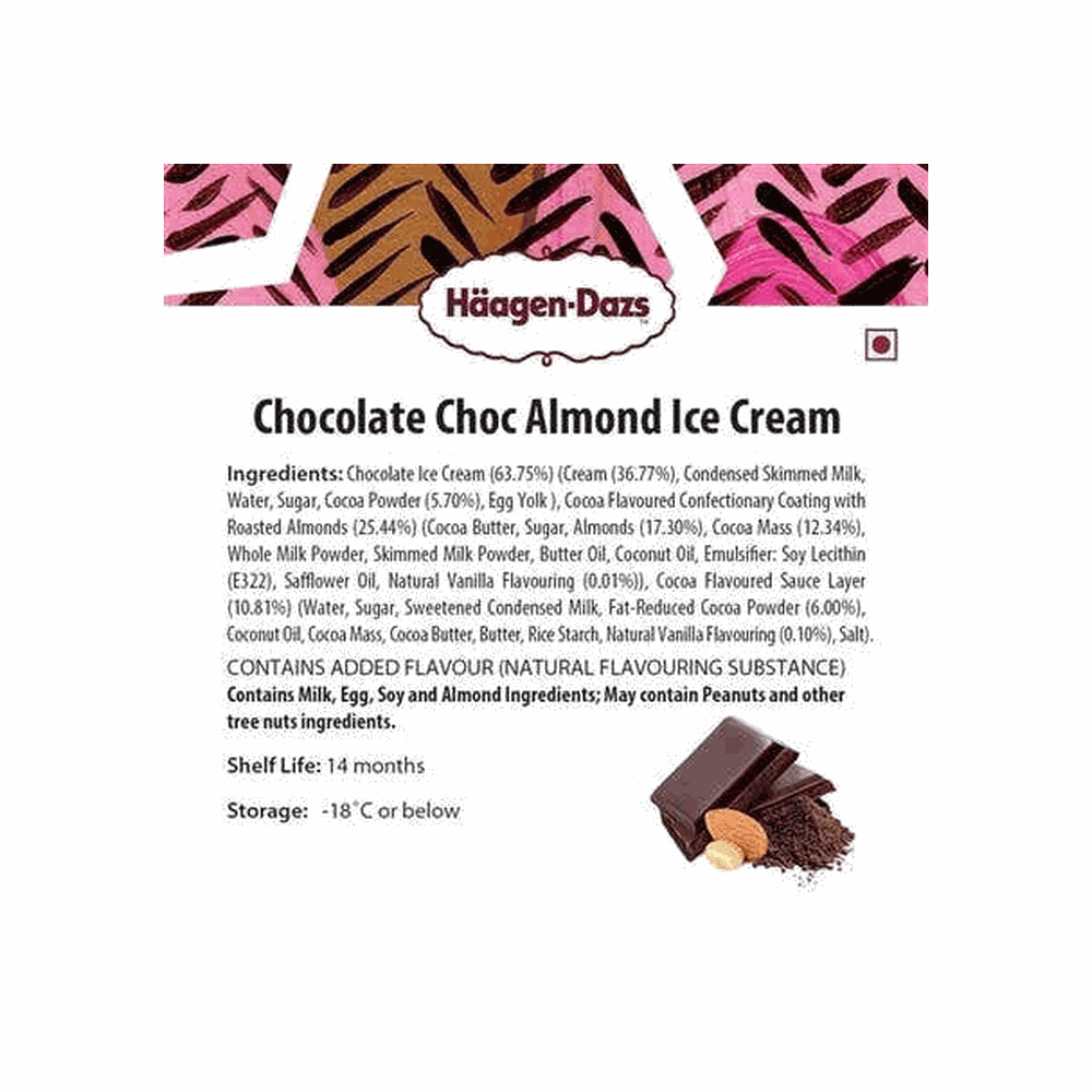 Haagen Dazs Chocolate Choco Almond Ice Cream Bar 4
