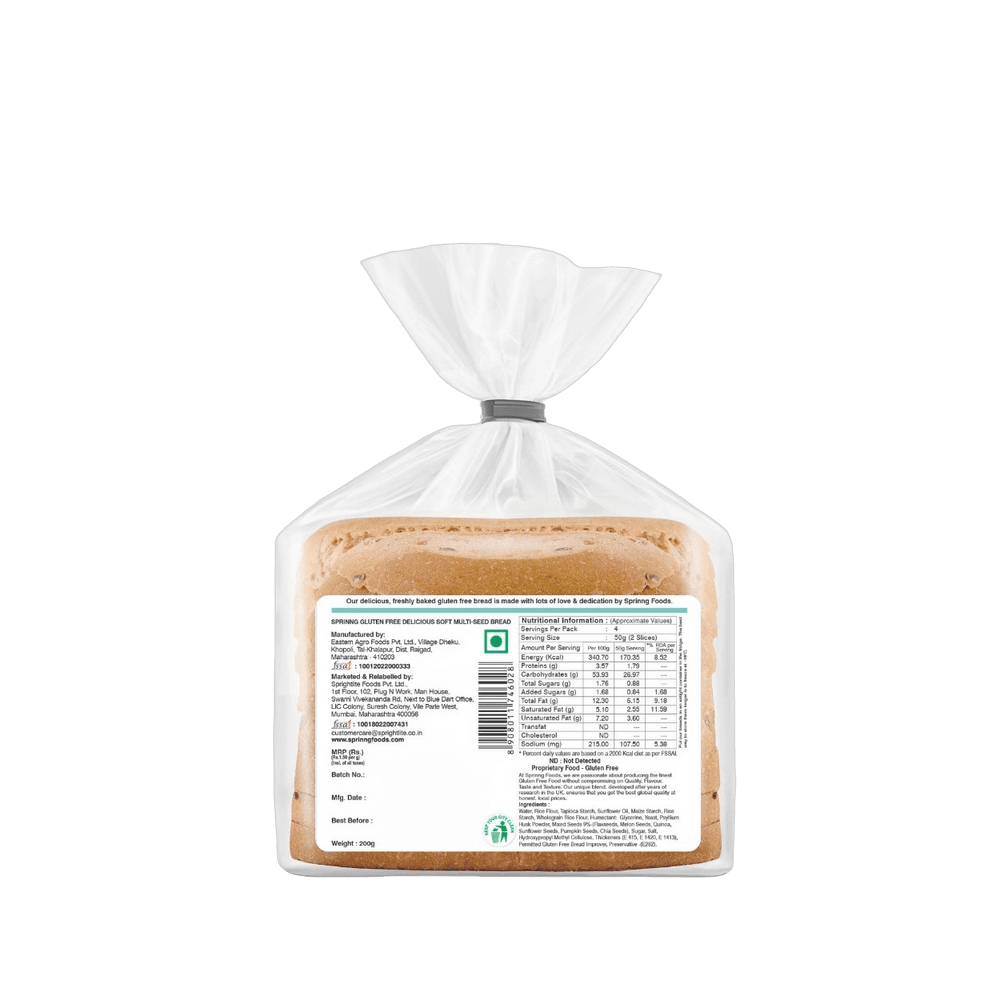Sprinng Plain Multiseed Gluten Free Bread 2