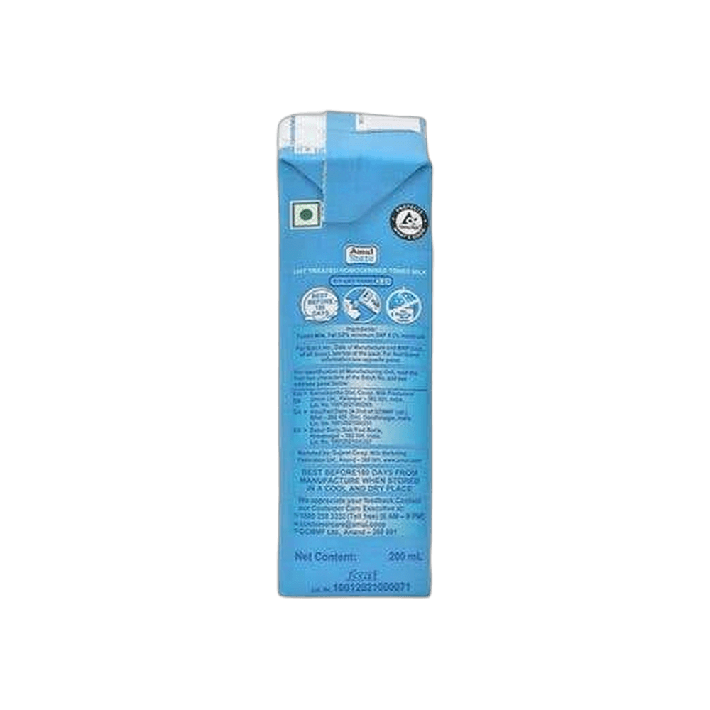 Amul Taaza Homogenised Toned Milk Tetra Pack 3