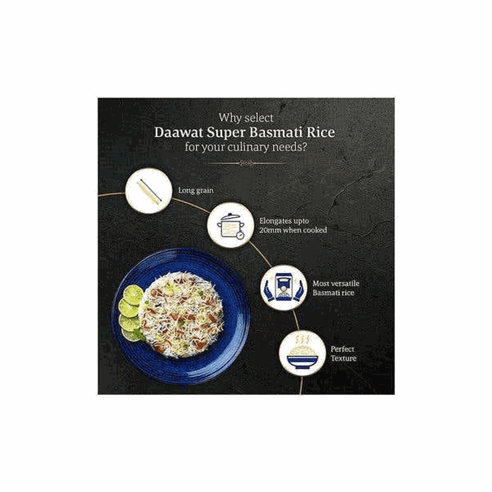 Daawat Super Perfectly Aged Long Grain With Rich Aroma Basmati Rice 7