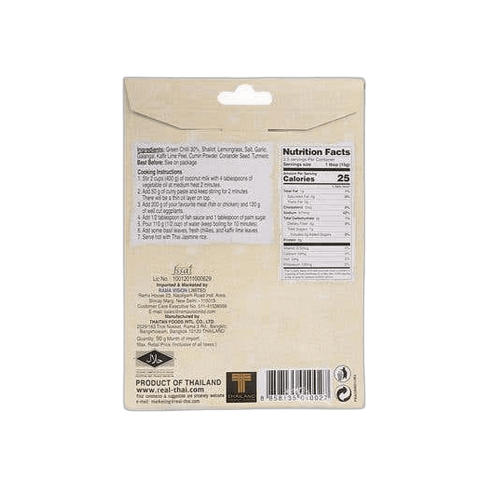 Real Thai Green Curry Paste Pouch 2