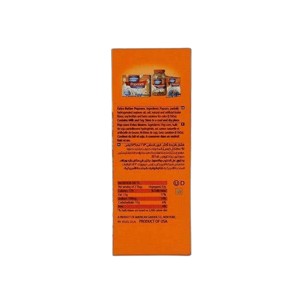 American Garden Extra Butter Microwave Popcorn 2