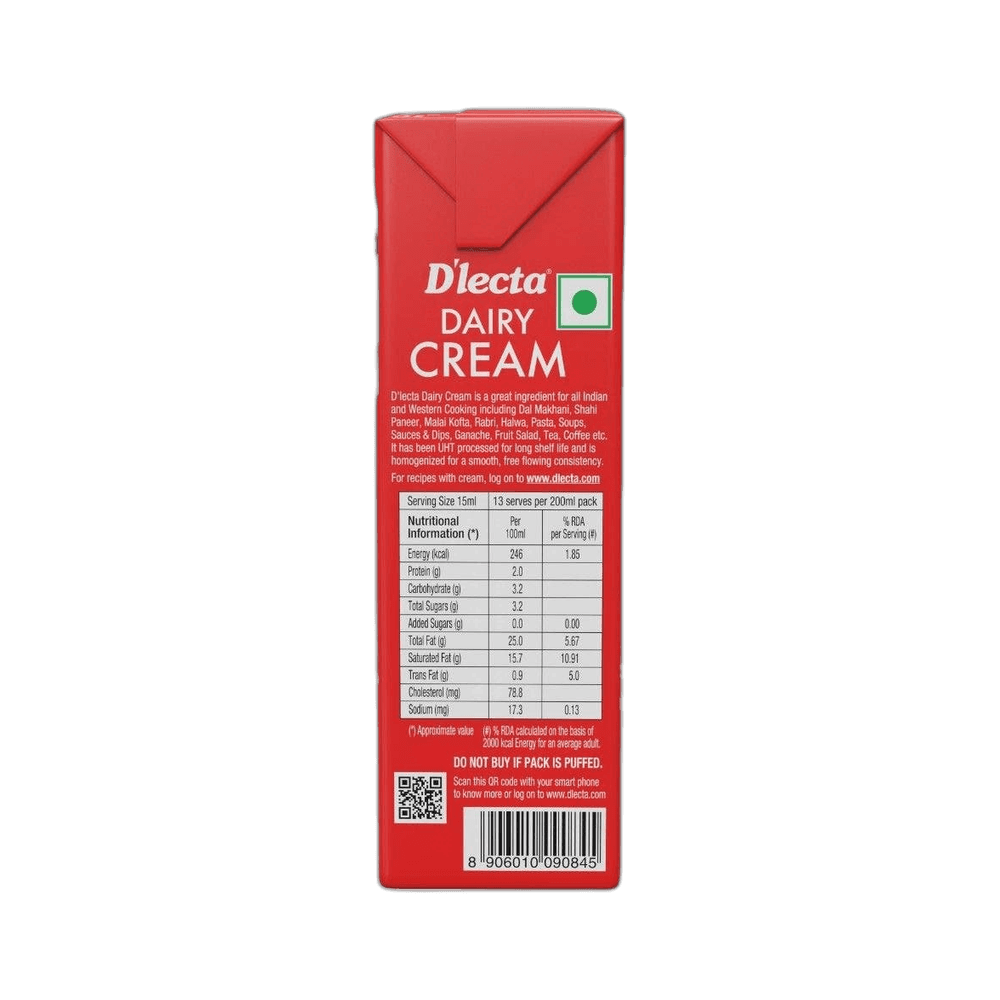 D'lecta Cream Tetra Pack 4