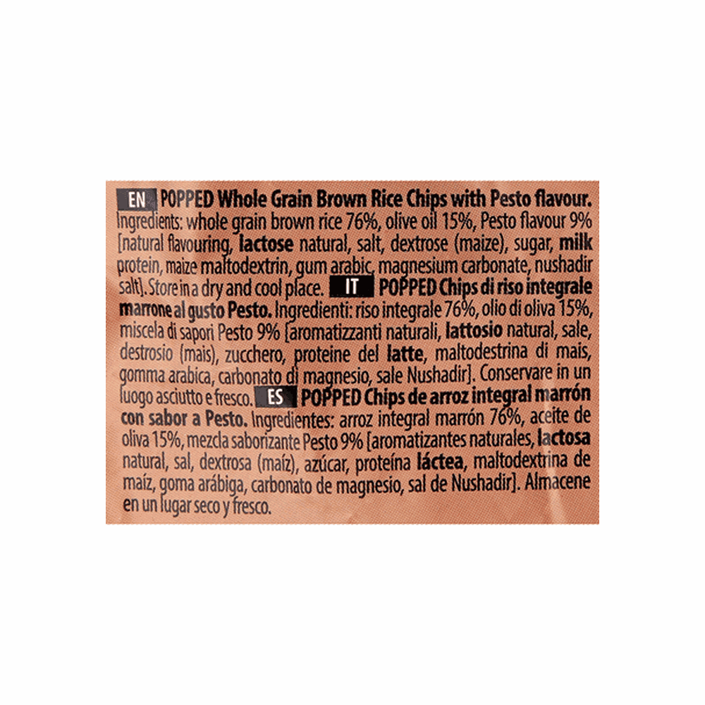Riceup Pesto Brown Rice Chips 5