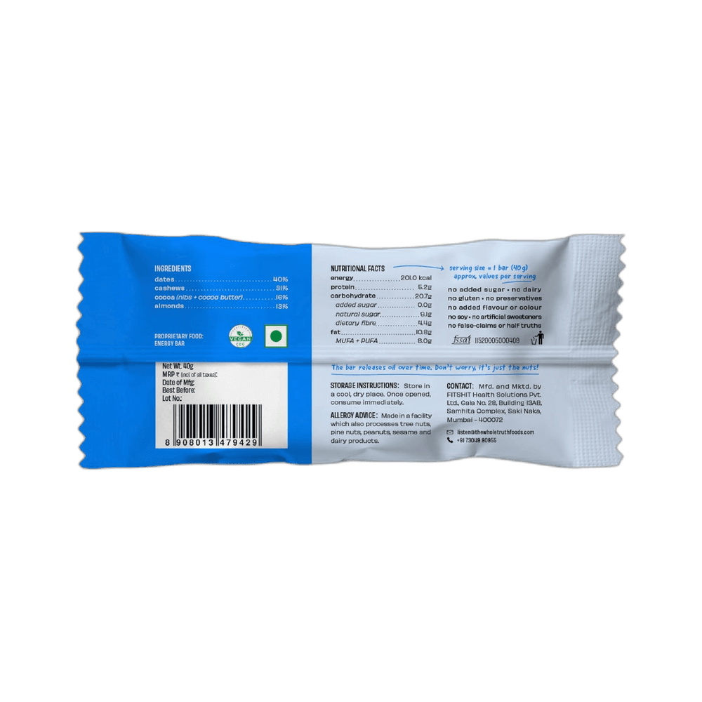 The Whole Truth Almond Choco Fudge Energy Bar 2