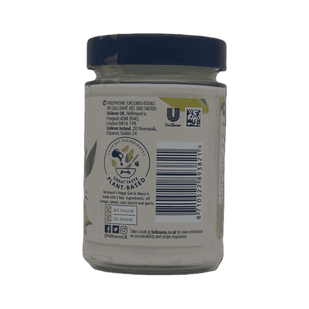 Hellmann's Garlic Vegan Mayonnaise 2
