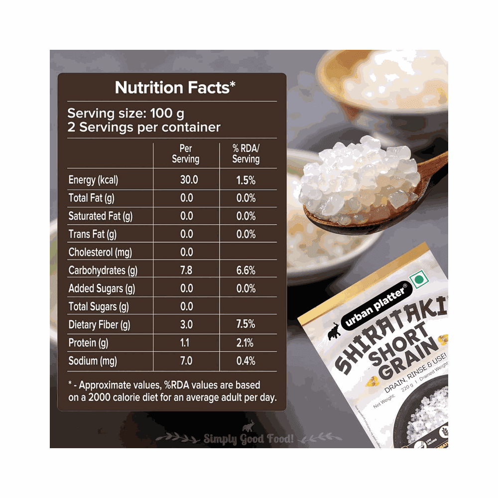 Urban Platter Shirataki Short Grain Rice 3