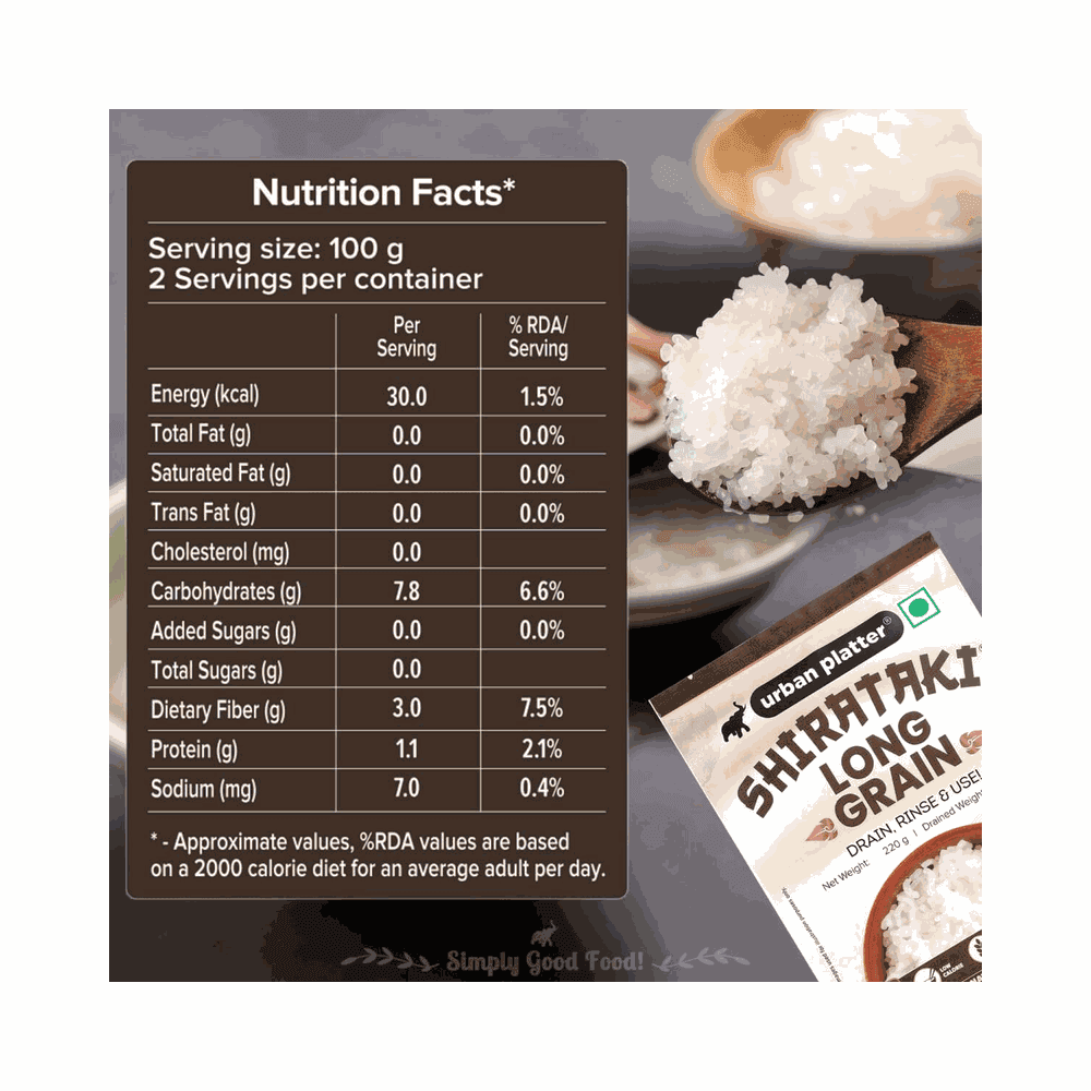 Urban Platter Shirataki Long Grain Rice 3
