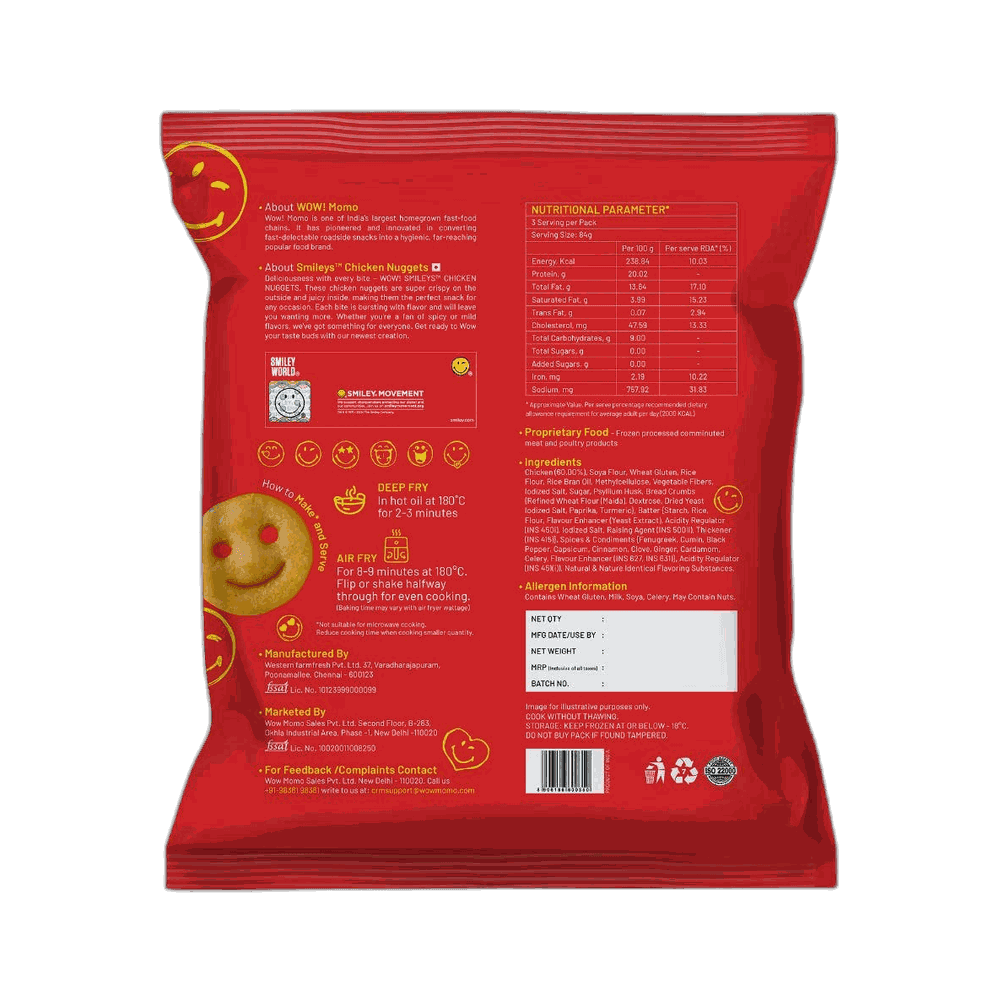 Wow Smiley Chicken Nuggets 2