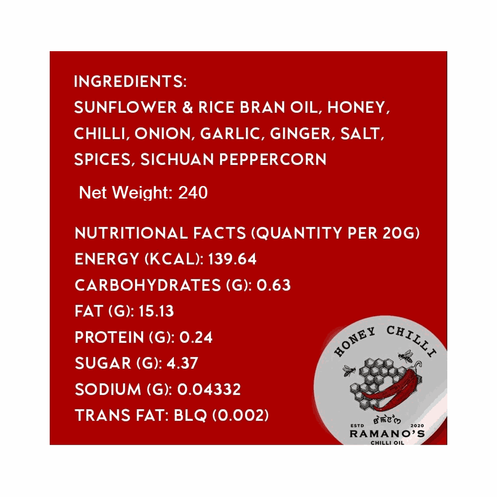 Ramanos Honey Chilli Oil 3