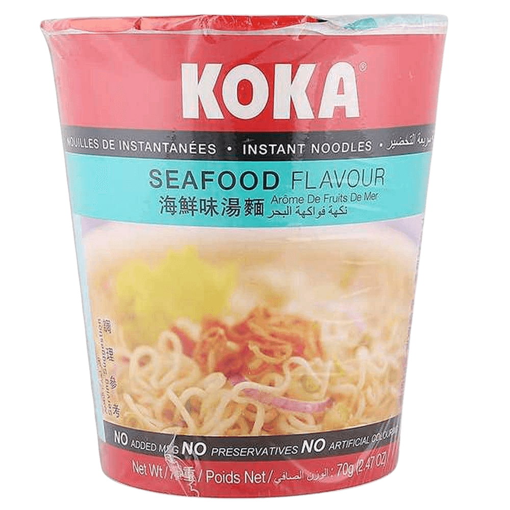 Koka Instant Cup Noodles Seafood No Msg 1