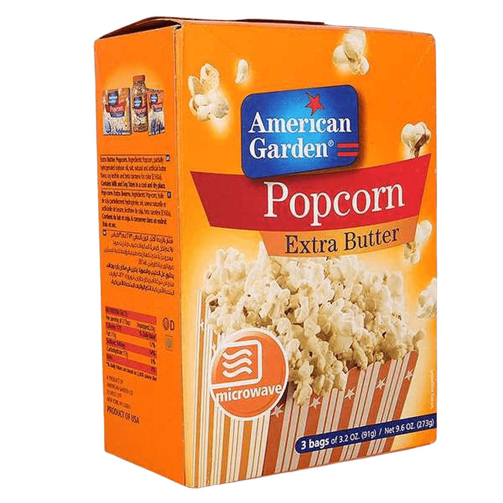 American Garden Extra Butter Microwave Popcorn 1
