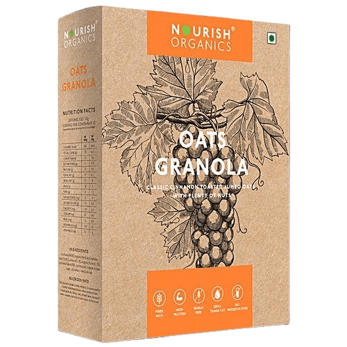 Nourish Organics Cinnamon Oats Granola 1