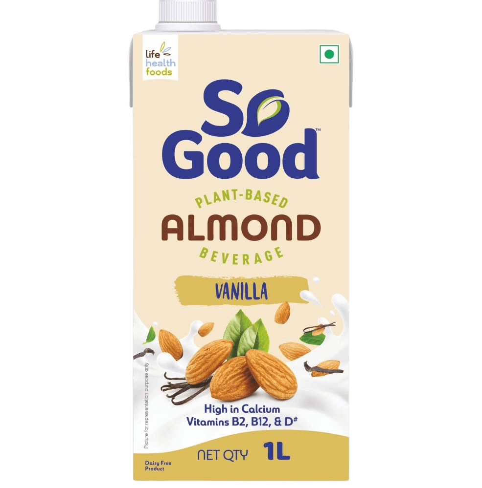 So Good Almond Fresh Vanila Milk Tetra Pack 1