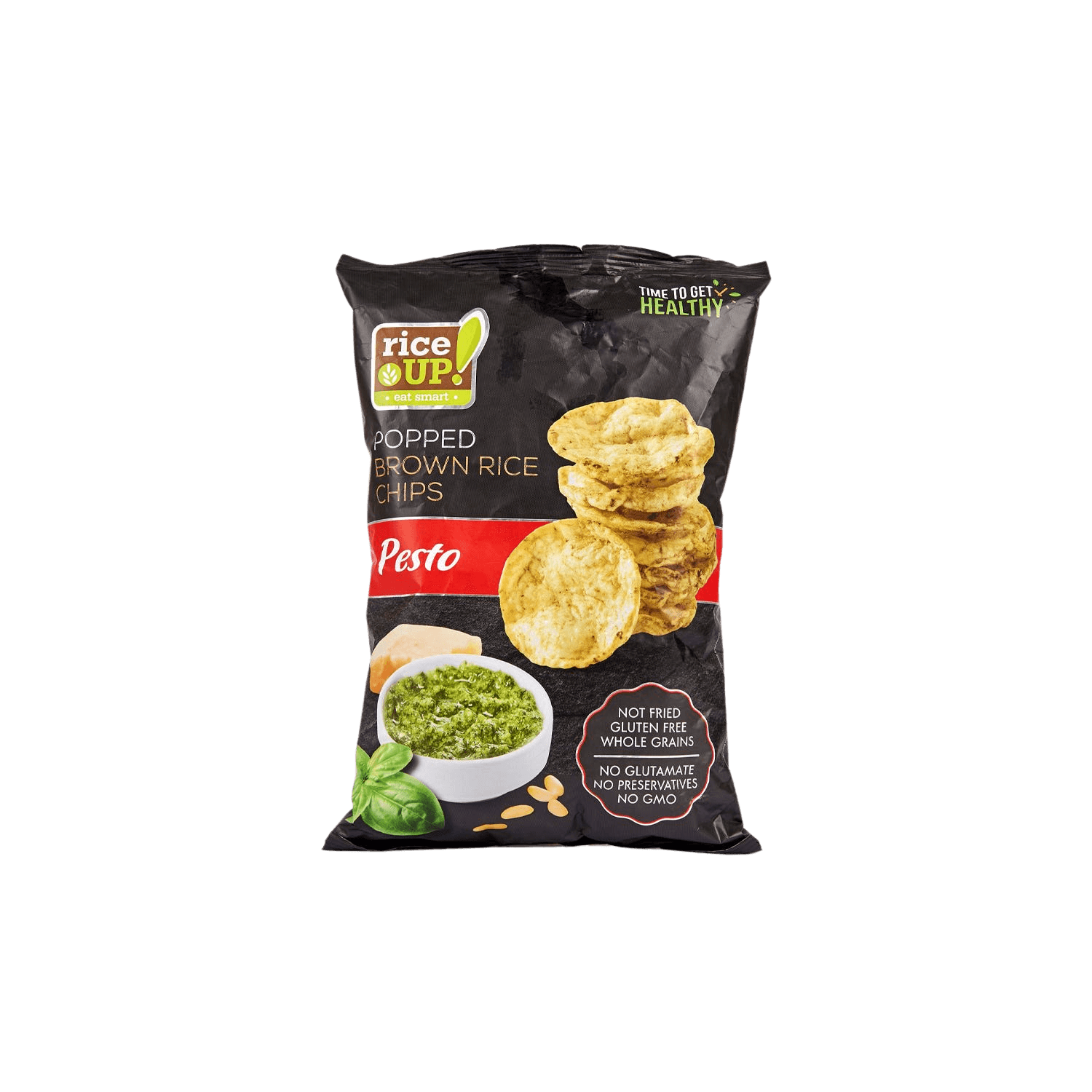 Riceup Pesto Brown Rice Chips 1