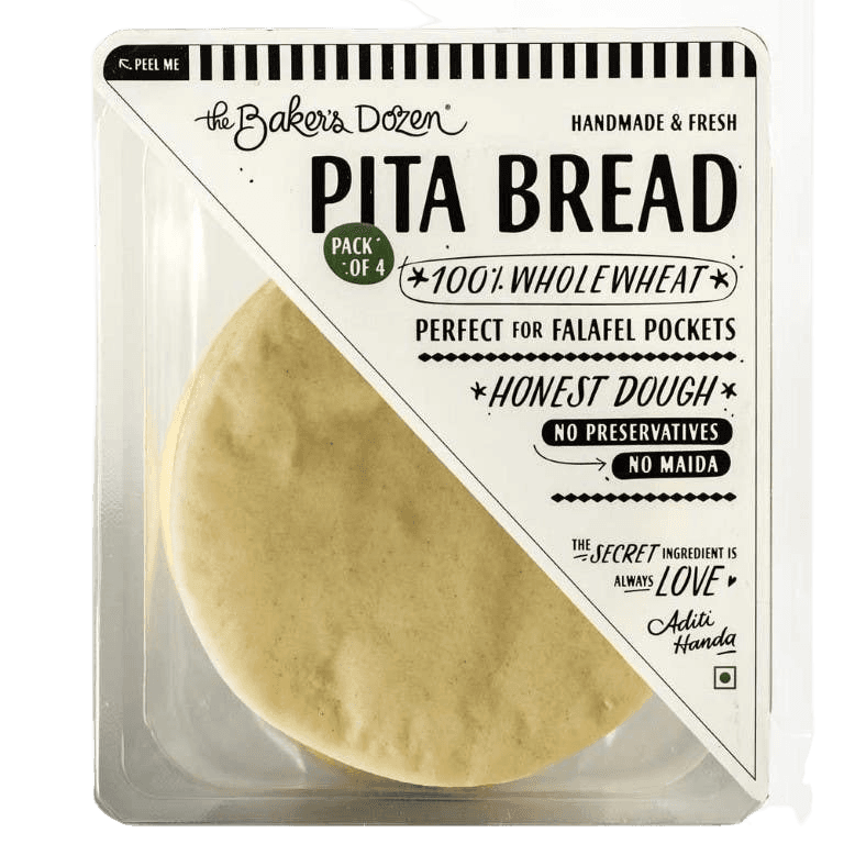 The Bakers Dozen Wholewheat Pita Bread  1