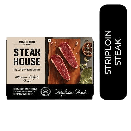Mumbai Meat Company Steak House Artisanal Buffalo Striploin Steak 1