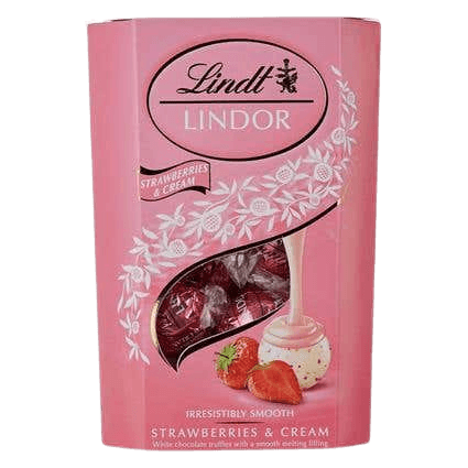 Lindt Lindor Strawberries Cream Cornet Chocolate Truffles 1