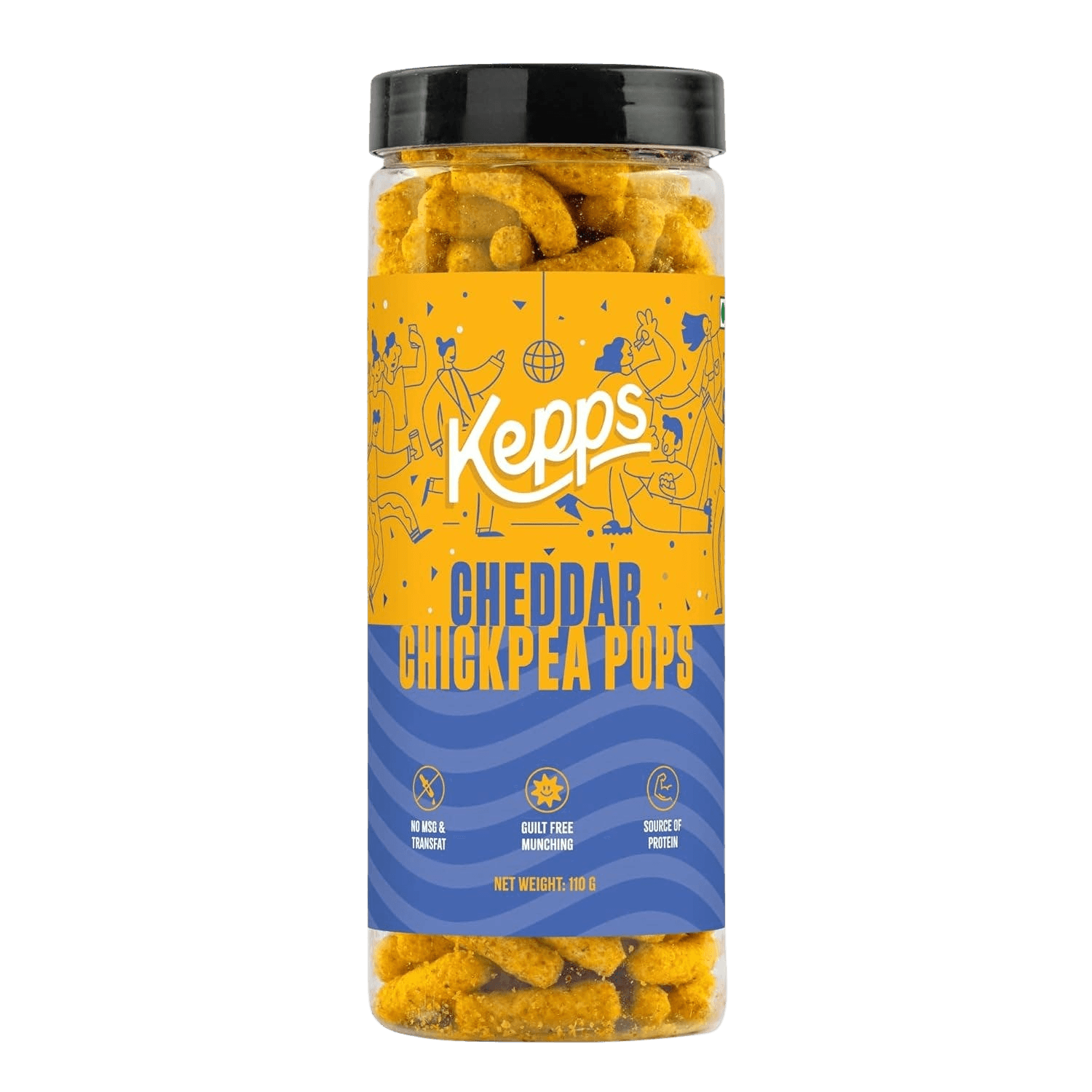 Kepps Cheddar Chickpea Pops Snack 1
