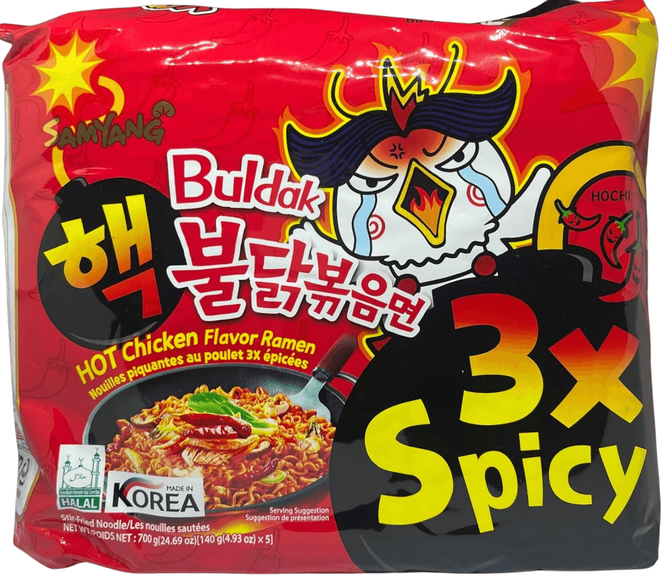 Samyang 3x Hot Chicken Flavor Ramen Noodles 1