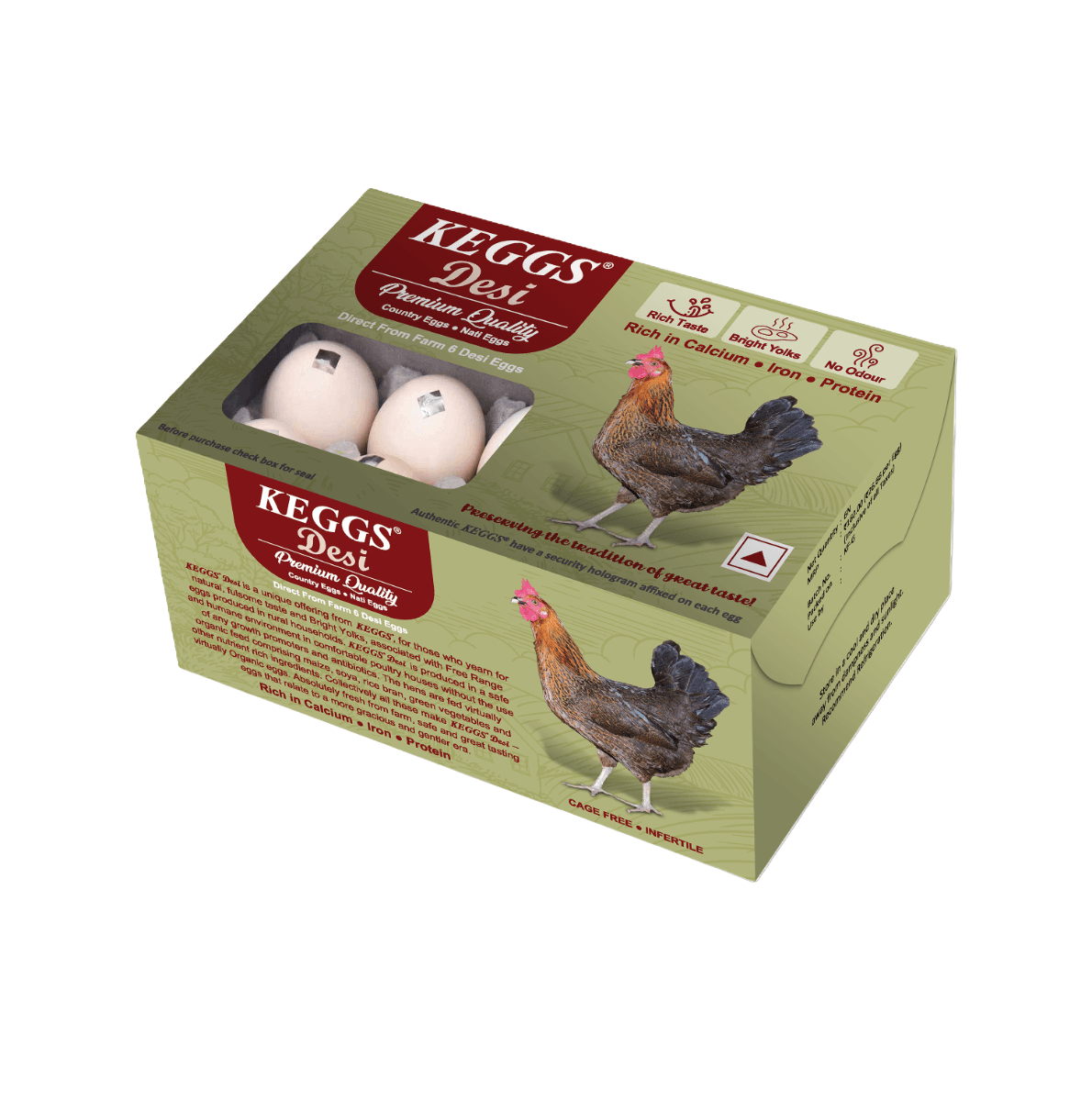 Keggs Cage Free Desi Eggs 1