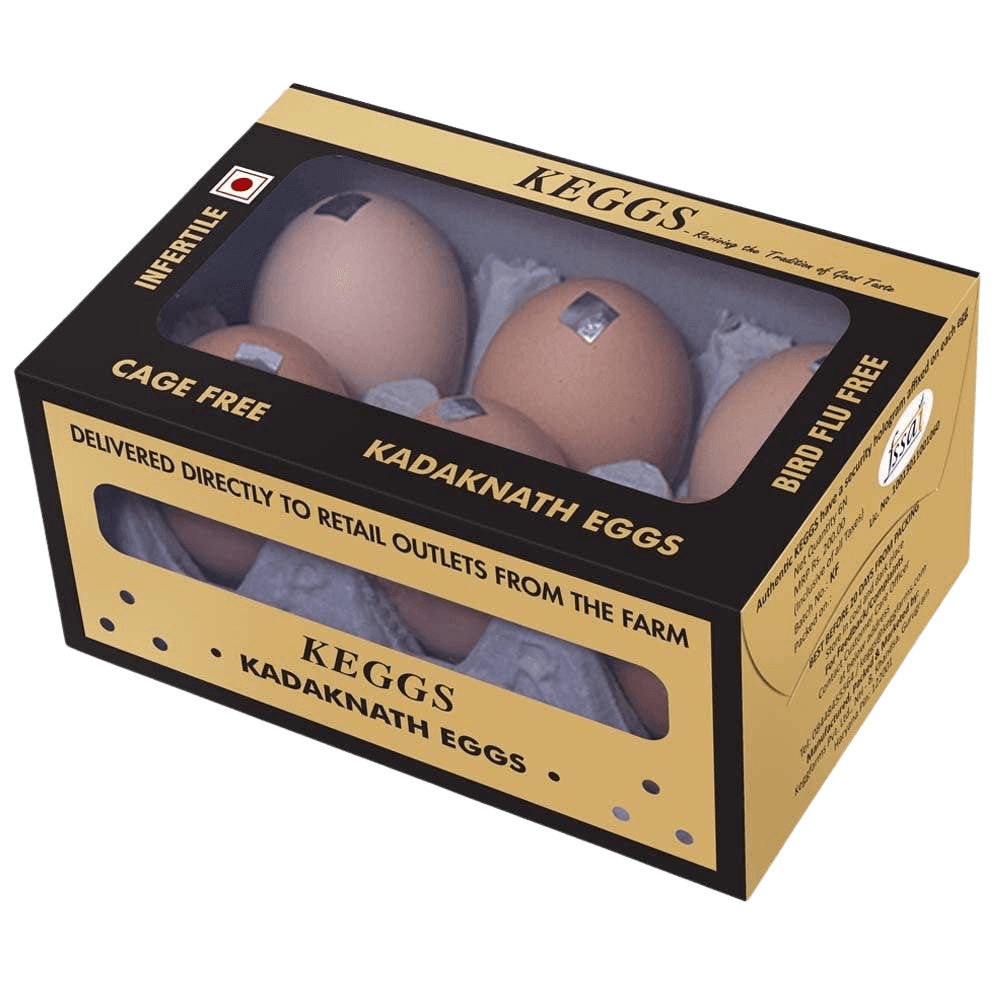 Keggs Cage Free Kadaknaath Eggs (Premium)